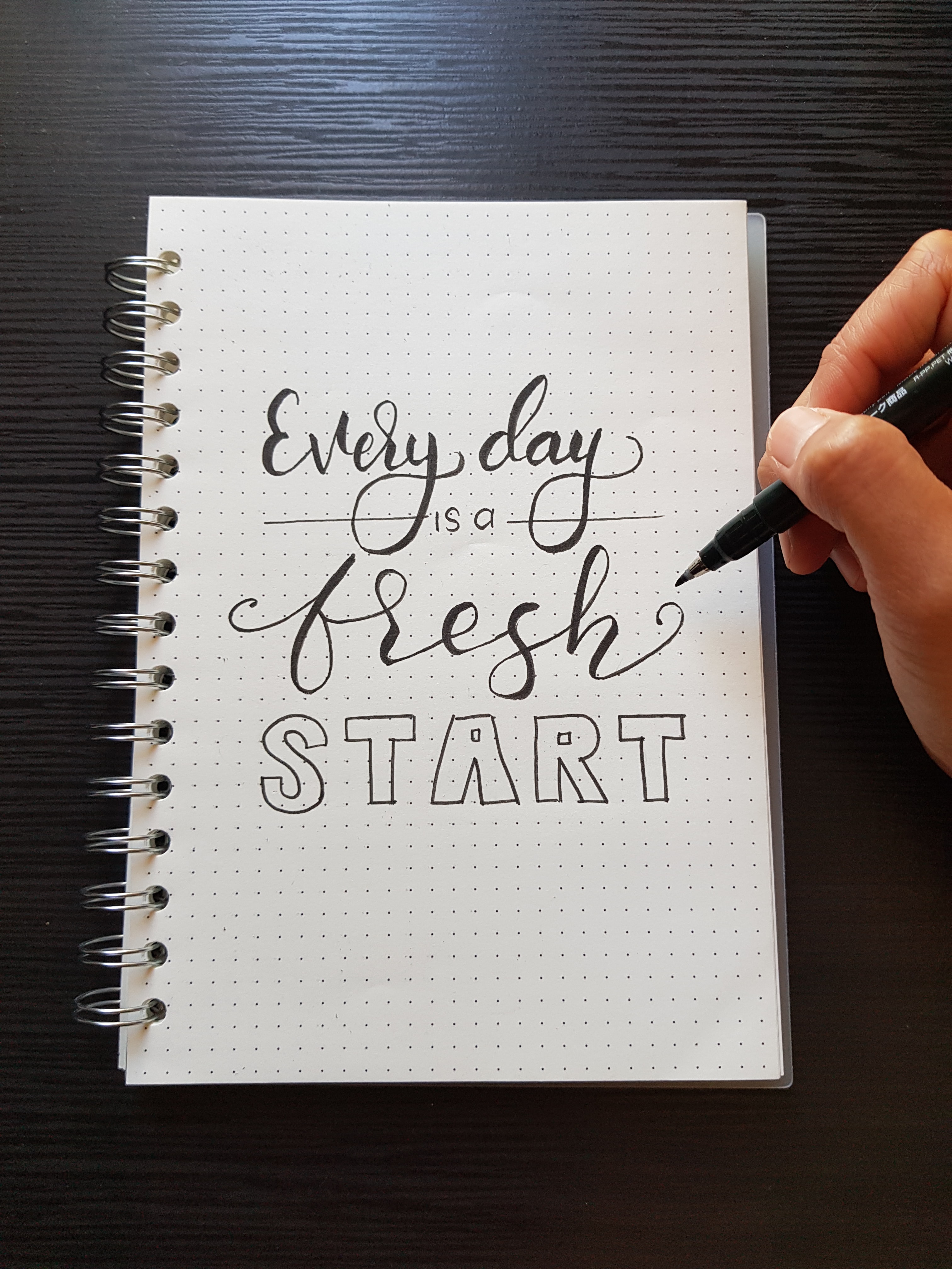 Every  day is a fresh start