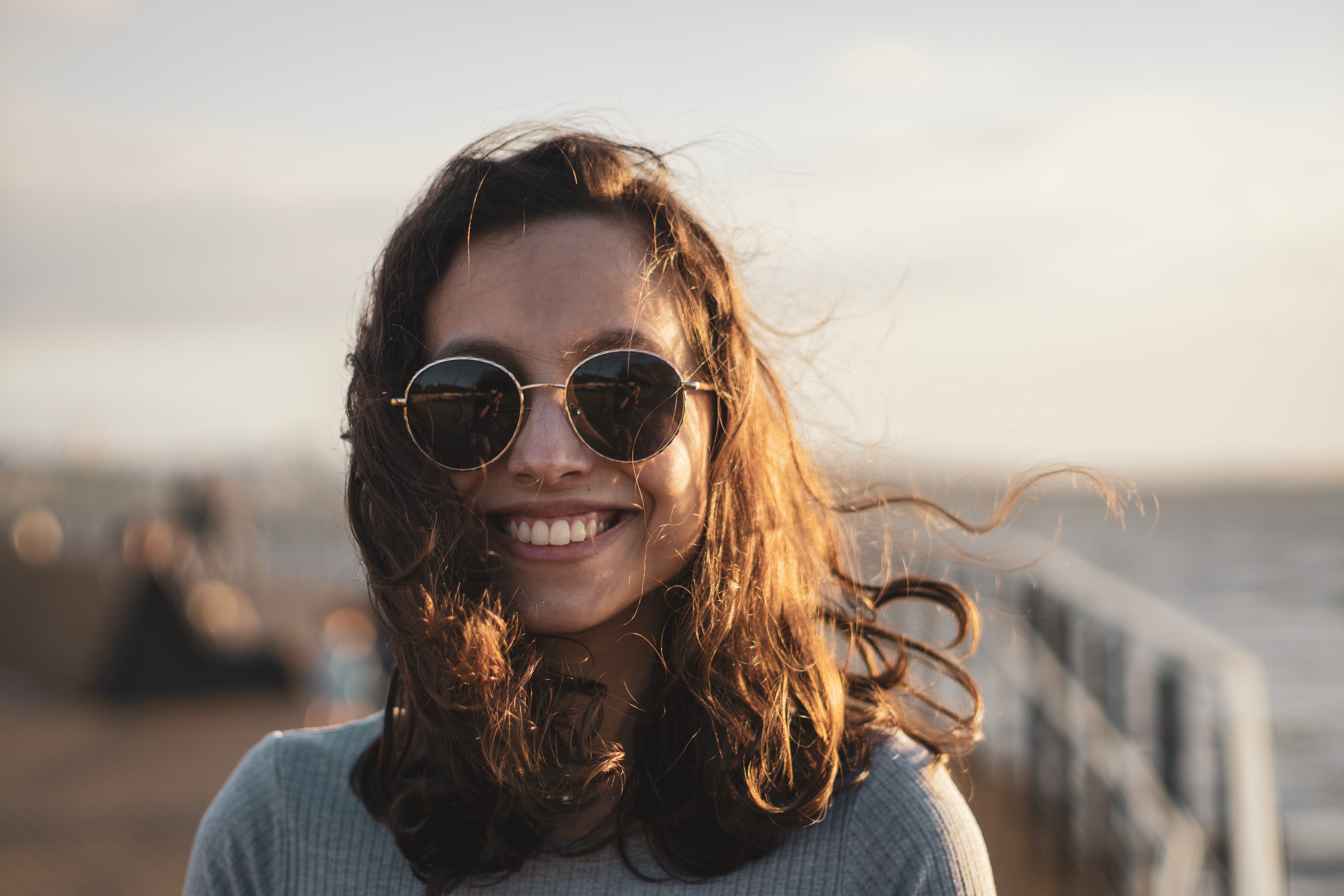 woman wearing sunglasses