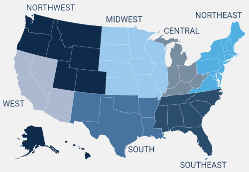 WGU Regions Map